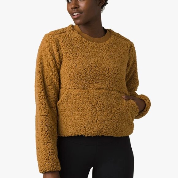 Prana Tops - prAna Polar Escape Sweatshirt Camel Color Size L